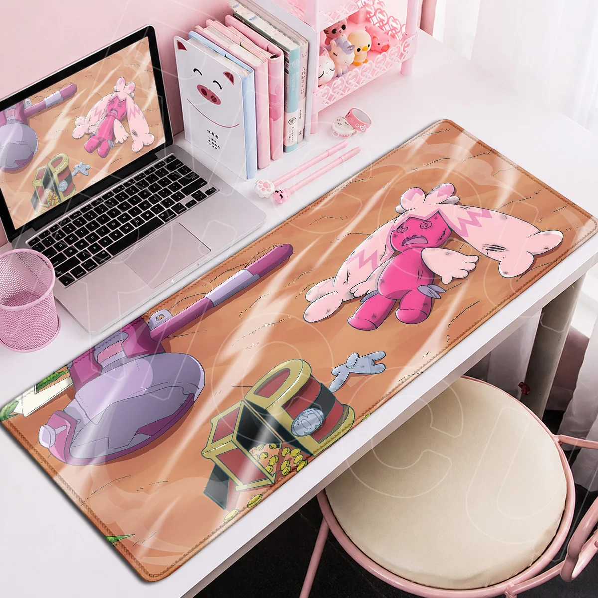 PC Rubber Accessories Office Mouse Pad Gamer Rug Kawaii Tinkaton Mouse Mat 900x400mm P-Pokemon Anime HD Printing Desktop Carpets