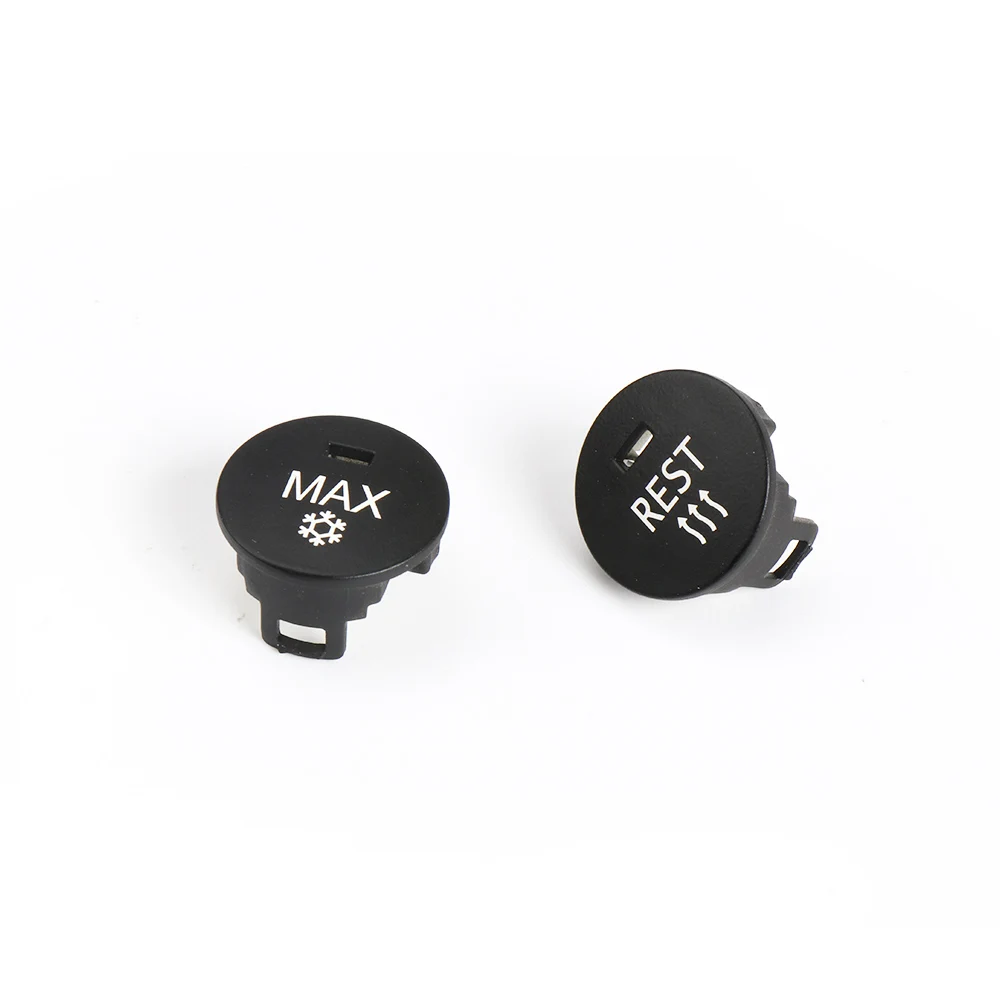 OFF/Rest/Max Car Heater Climate Control Knob Panel Air Conditioner Button Switches Repair Cap Cover For BMW 5 Series E60 E61