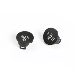OFF/Rest/Max Car Heater Climate Control Knob Panel Air Conditioner Button Switches Repair Cap Cover For BMW 5 Series E60 E61