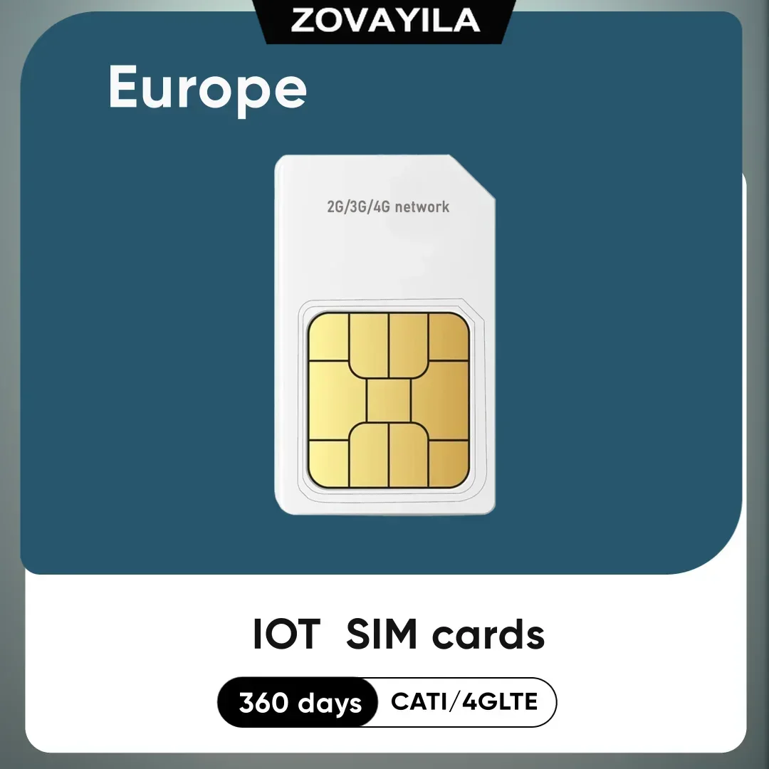 4G GPS Tracker SIM Card europa dati di Roaming 360MB IOT dispositivo M2M collare 365 giorni di servizio