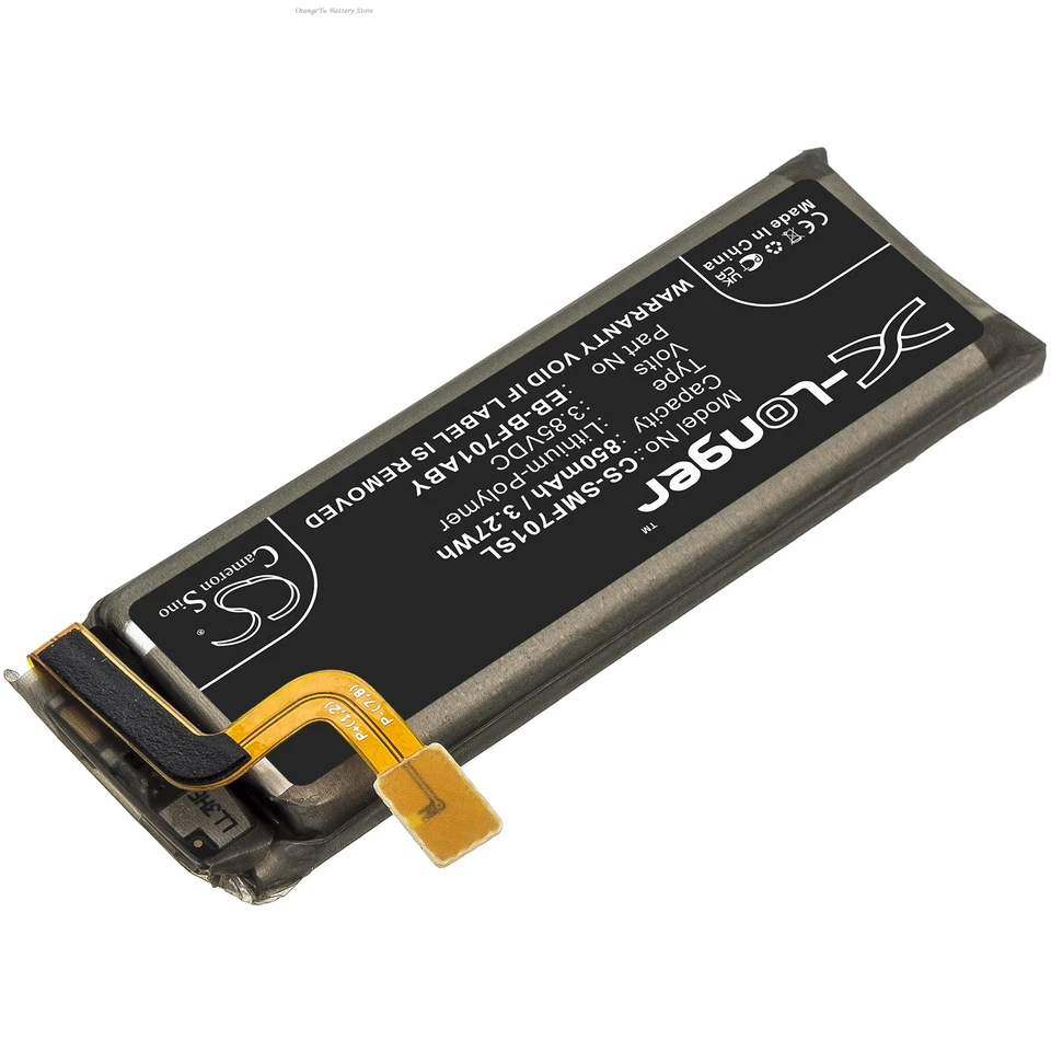 Batería de repuesto EB-BF701ABY 3.85V 850mAh para Samsung Galaxy Z Flip SM-F700J SM-F7000 F700N SM-F700U F700F 3