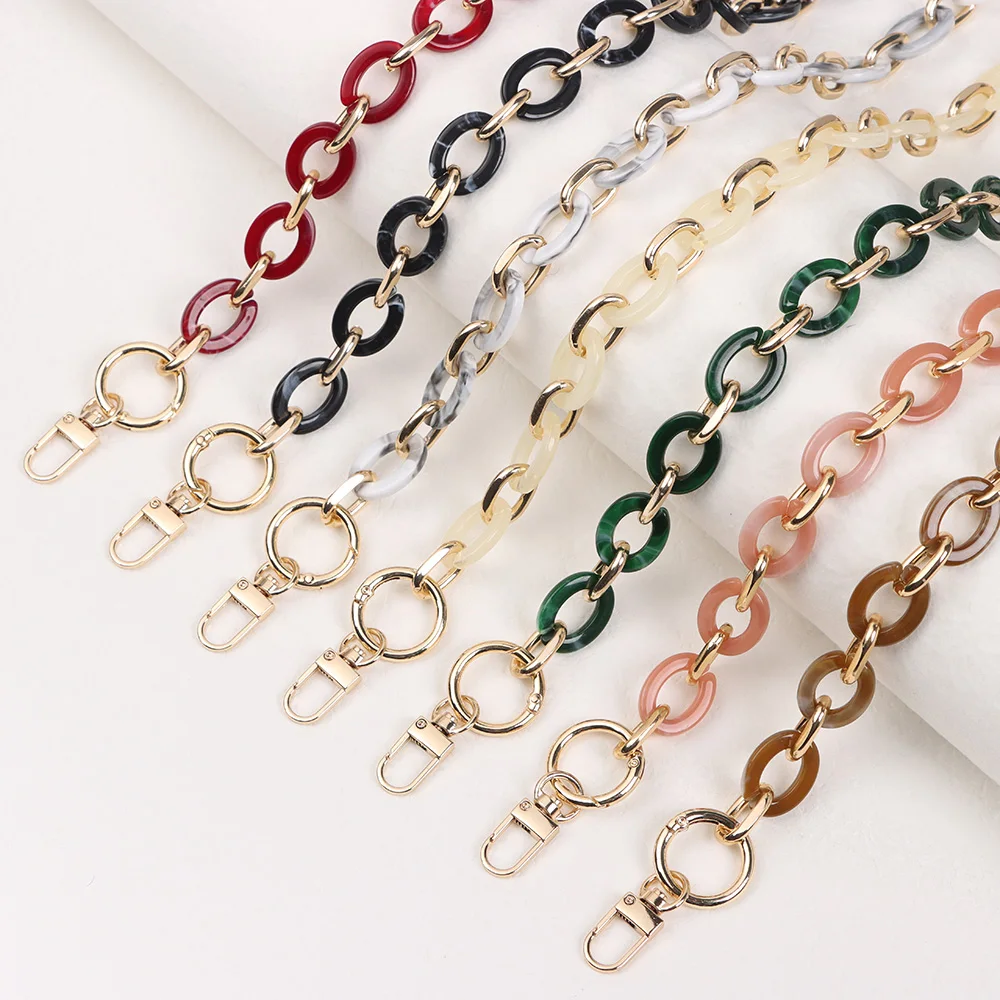 40CM Bag Chain Replaceable Handbag Bag Straps Acrylic Resin Purse Chain Detachable Crossbody Bag Shoulder Bag Accessories