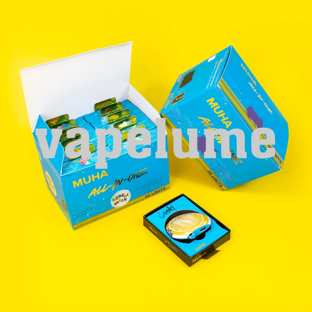 2ml Empty Vape Disposable Pen MUHA Cookies Rechargable Round Electric Pod Packaging Kit view 4