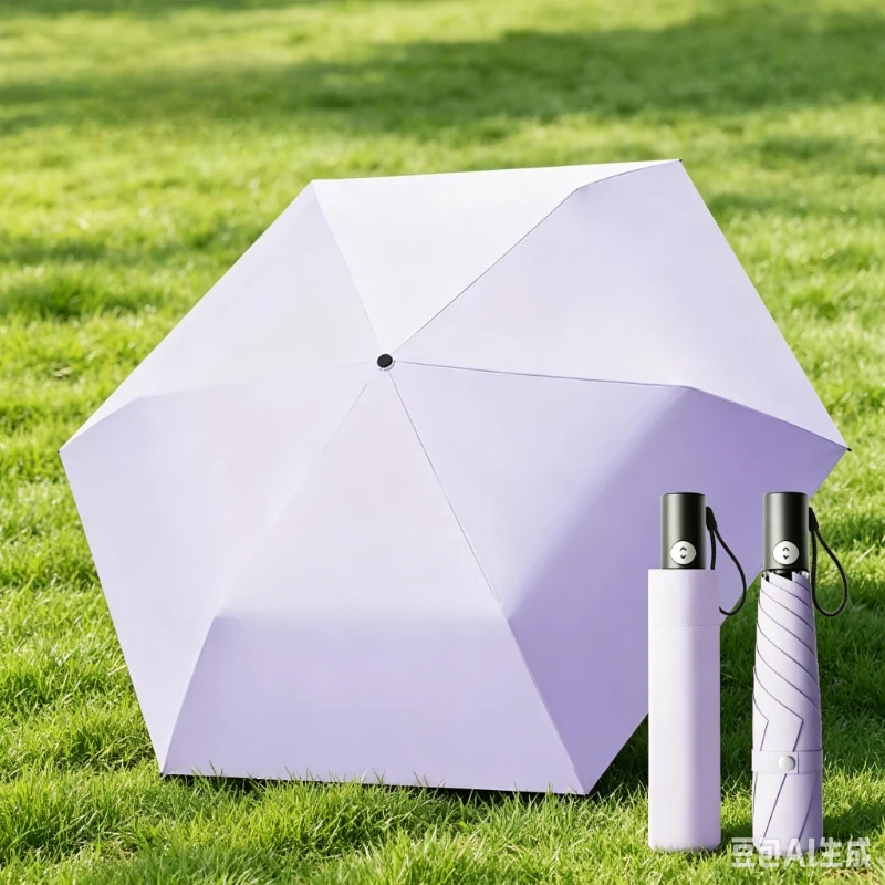 Japanese Automatic Folding Umbrella Safety Close UPF 50+ UV Protection Lightweight Sun Rain Travel Parasol for Women Men 자동 우산