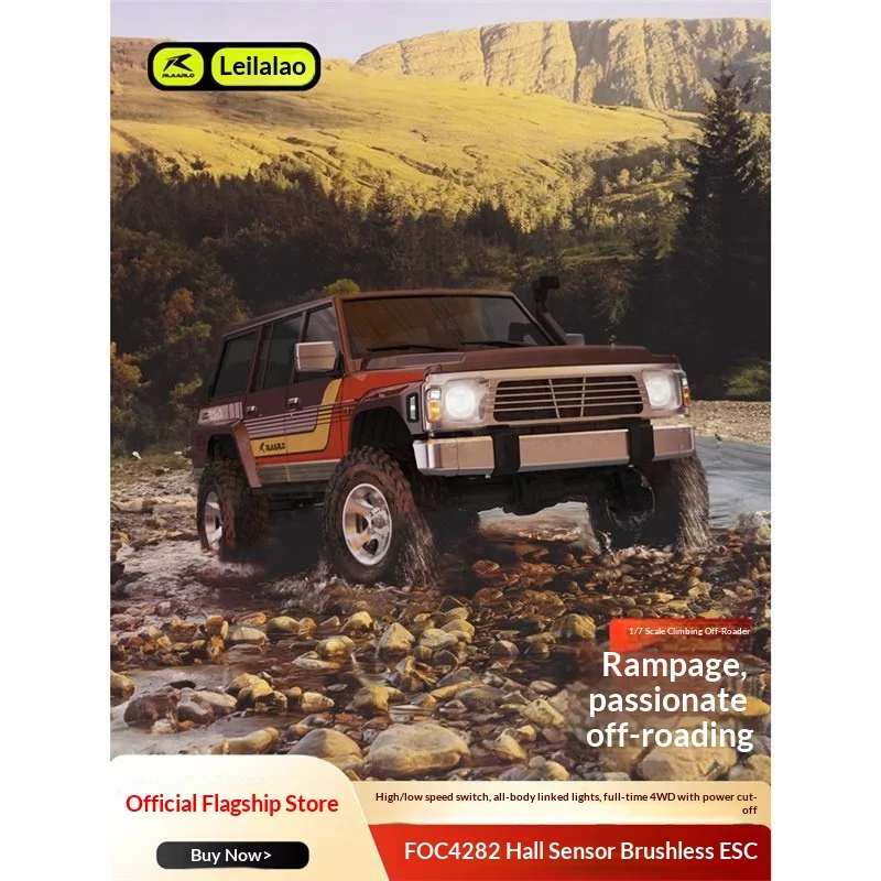LeiLuo TK07 1/7 RC Rock Crawler telecomandato camion elettrico 4WD fuoristrada con differenziale di trasmissione