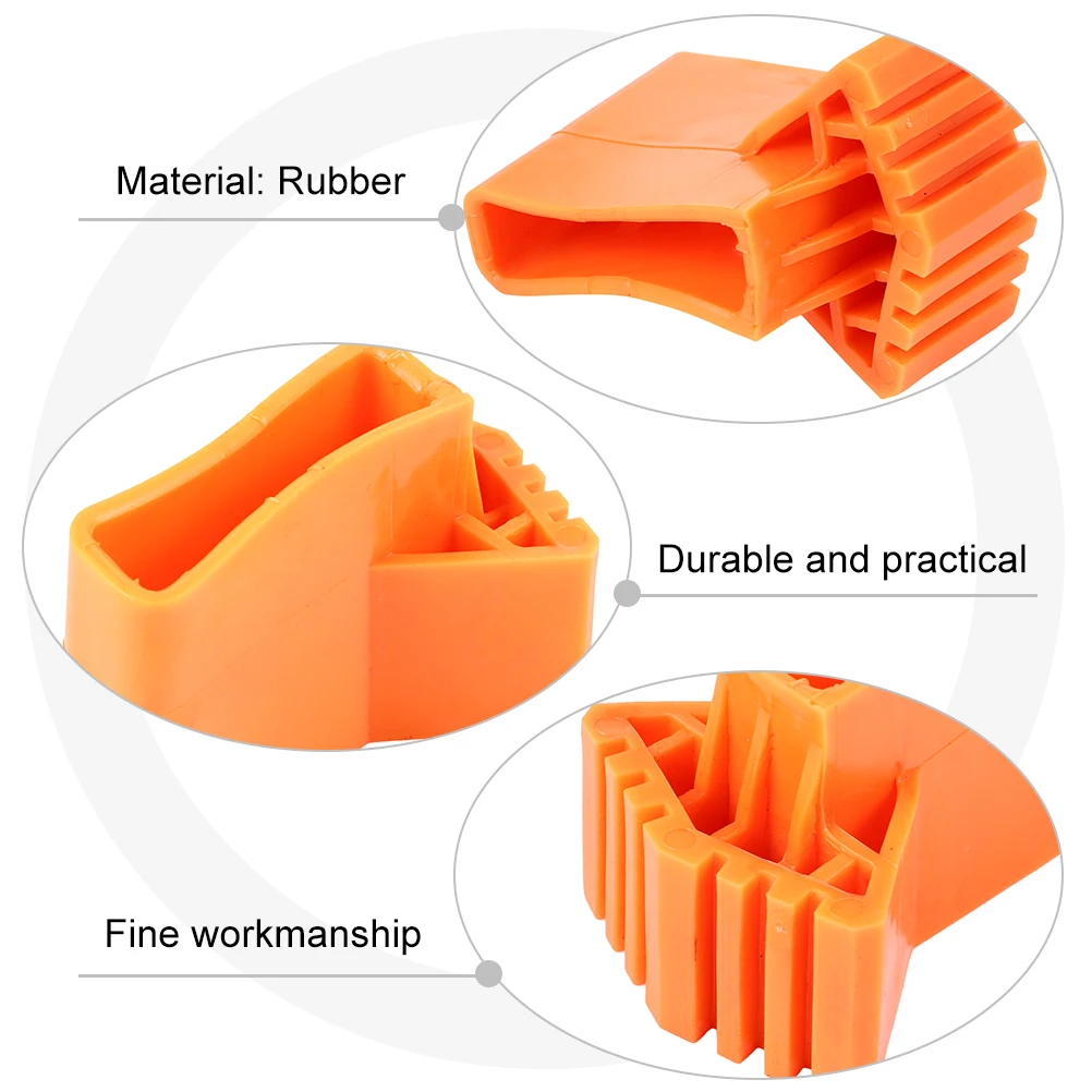 

4pcs Rubber Ladder Foot Pads Non Slip Caps for Telescopic Engineering Ladders Home Accessories Protect Floors