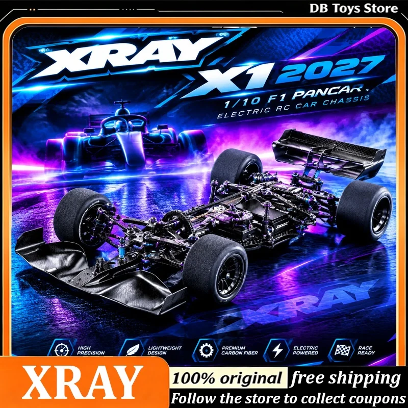 XRAY X1 2027 1:10 F1 Pancar RC Chassis Kit Unassembled Formula Racing Car Frame Adult RC Competition Hobby Model Halloween gifts