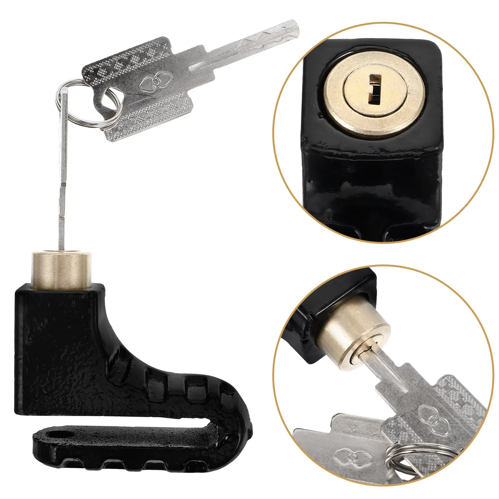 

1Set Fashionable Disc Lock for Bikes Motorcycles Scooters Electric Bikes Rainproof Wear Resistant Small Lightweight Brake Disc
