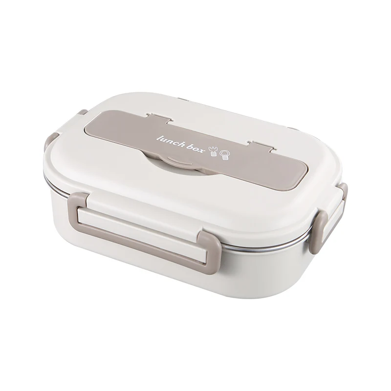 

304 Stainless Steel Lunch Box Thermal Insulation Office Worker Student Compartment Separate Bento Lunch Box Microwaveable