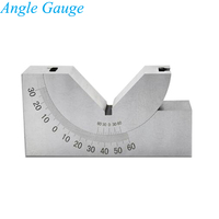 High Precision Angle Gauge 0 to 60 Degree Adjustable Micro Angle Gauge with Wrench Angle V Block