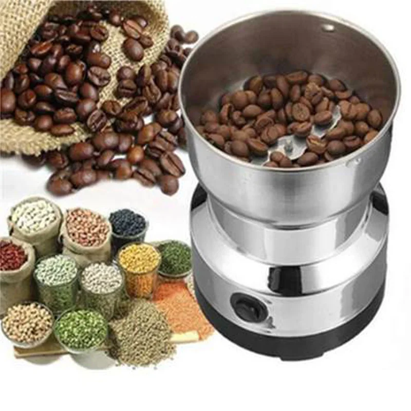 150W Electric Coffee Grinder EU Plug Stainless Steel Multi-functional for Herbs/Spices/Nuts/Grains/Coffee Beans Grinding