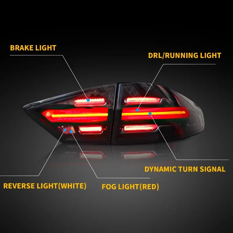 Car Assembly2014 2015 2016 Rear Light For Ford Led Car Sequential Turning Signal Brake Tail Lights Lamp For Mondeo