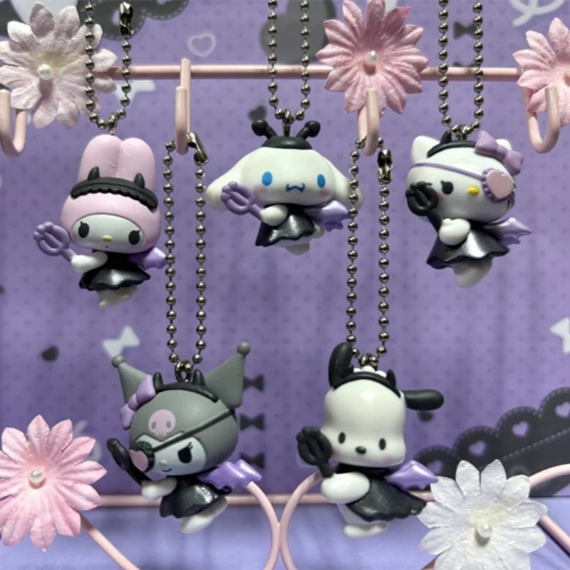 

New Genuine Sanrio Cartoon 5 Styles Devil Shaped Pendant Capsule Toys Backpack Decoration Twist Egg Toys Surrounding Gift