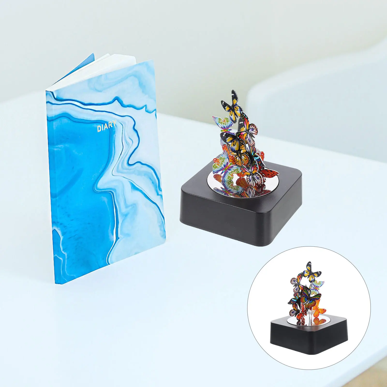 

1Set Magnetic Butterfly Sculpture Desktop Decor Educational Stress Relief Fun Office Ornament Butterflies Sculptures