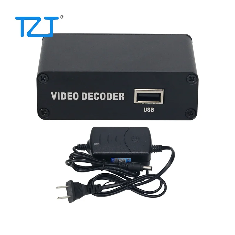 TZT H.265 Network Video Decoder RTMP HD 1080P IPTV Decoder with USB Decoding RTSP 4K H.264