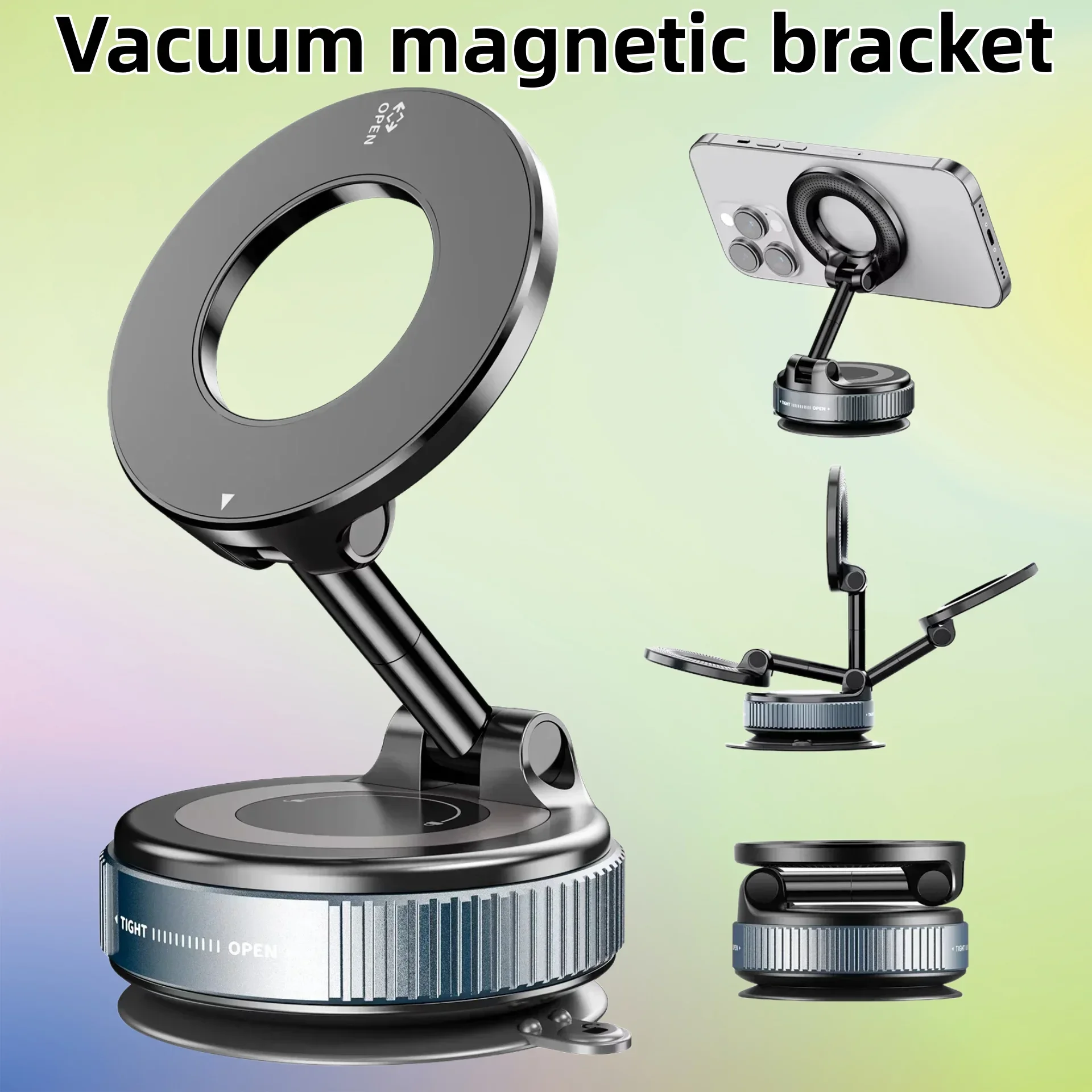 

New Car Phone Holder Cross-Border New Car Suction Cup Vacuum Magnetic Suction Navigation Dedicated Live Streaming Desktop Holder