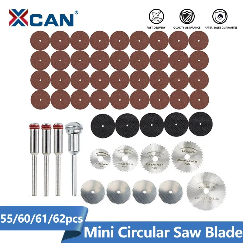 

XCAN Diamond Cutting Disc Set Mini Circular Saw Blade For Cutting Metal Wood Copper Resin Cut-Off Wheels Mini Saw Blade