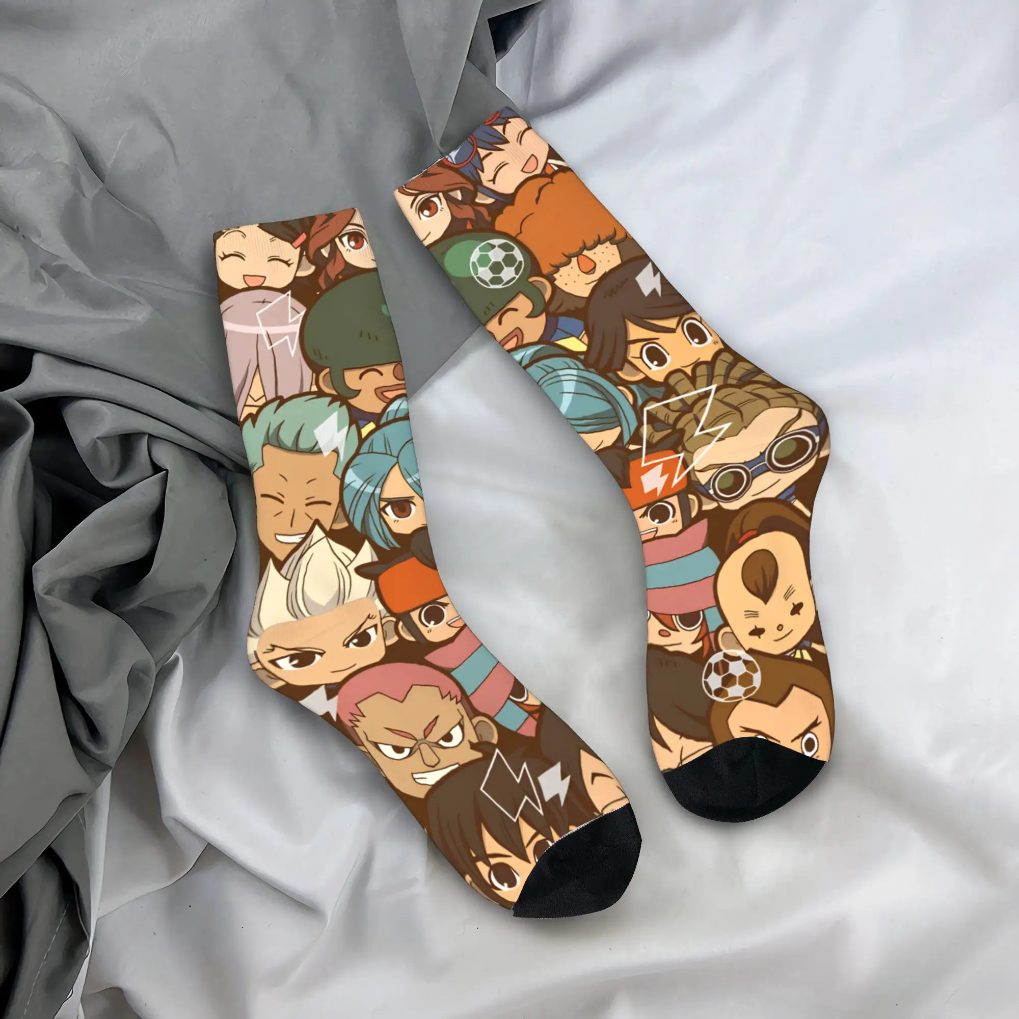 

Anime Axel Blaze Inazuma Eleven Stockings Printed Korean Socks Winter Anti-Slip Socks Adults Men Cycling Warm Soft Socks