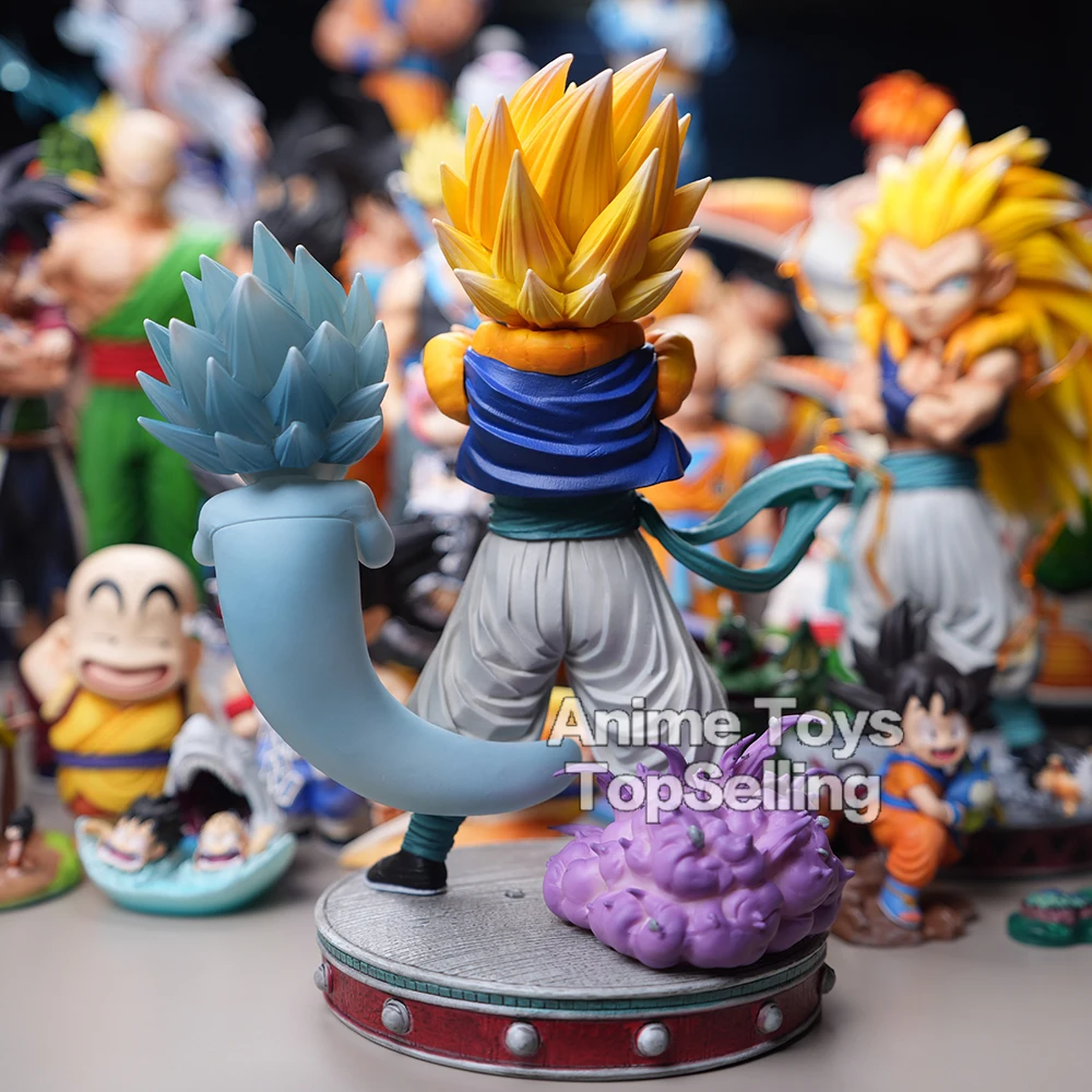 25cm/9.8in Anime Dragon Ball Z Figure Gotenks Figure Ghost Night Light PVC Action Figure Collection Model Toys Gifts image 5