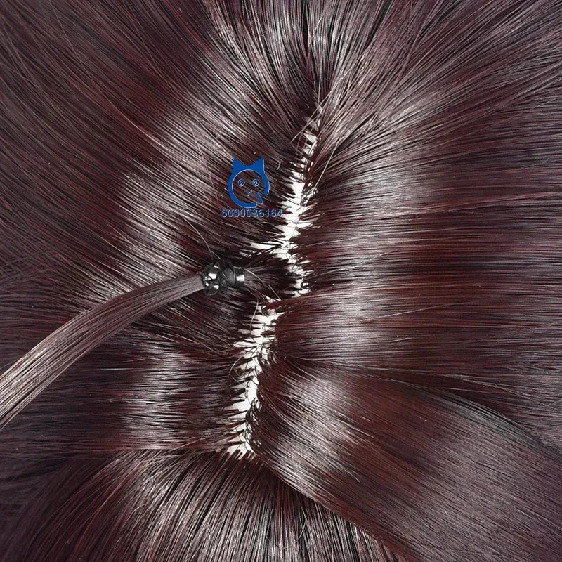 هونكاي ستار السكك الحديدية Lingsha شعر مستعار تأثيري حفلة الهالوين للرجال والنساء أنيمي معرض الدعامة البني التدرج الشعر الطويل sk;m1