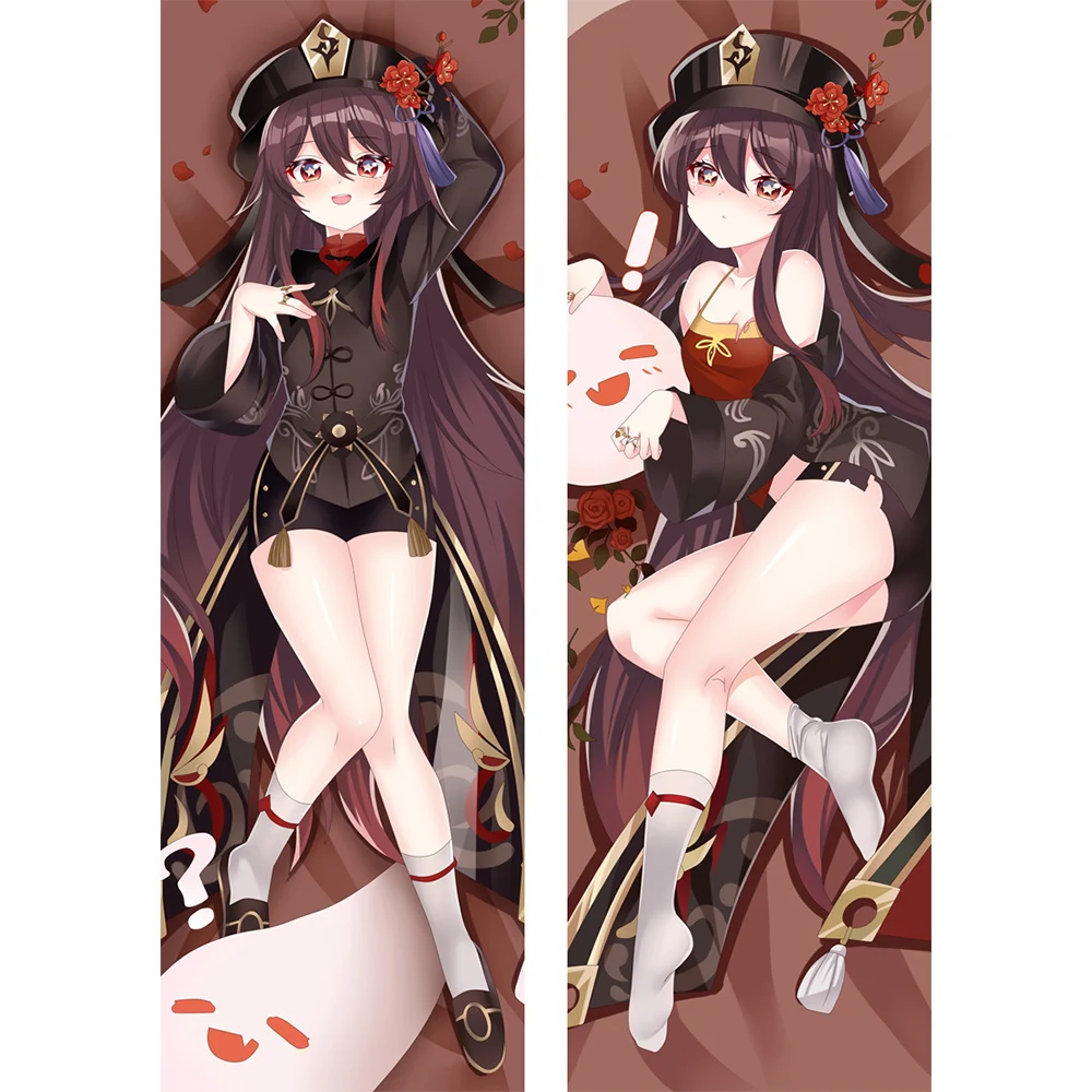 

Hu Tao Anime Dakimakura Pillows Hugging Body Pillowcase Genshin Impact Printed Pillow Cover Decorative Cushion