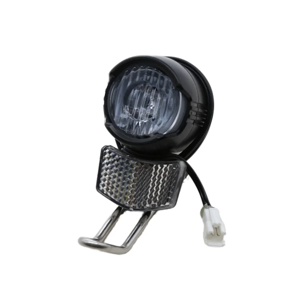 Electric Bike Accessories LED Headlight Horn Switch Cable Light Kits ABS Handlebar Mount Battery Powered Warning