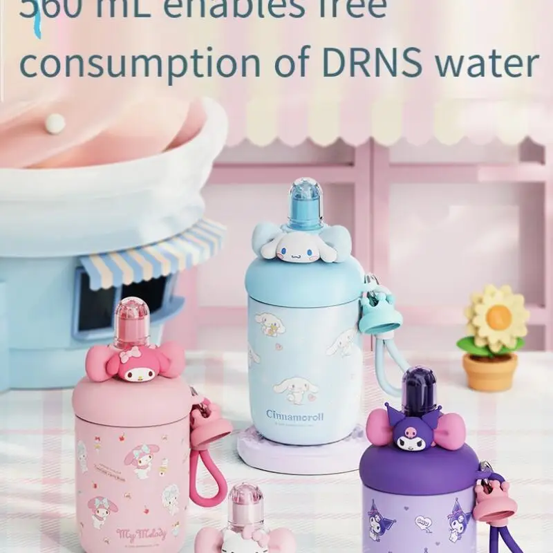 

Sanrio Hello Kitty My Melody Kuromi Чашка для горячей воды Хит-продукт Новый продукт Мультфильм Большая емкость На открытом воздухе Campus Kawaii Cute