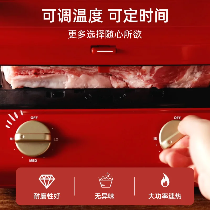 大型サンドイッチメーカー 家庭用朝食 多機能 大容量 パン焼き器