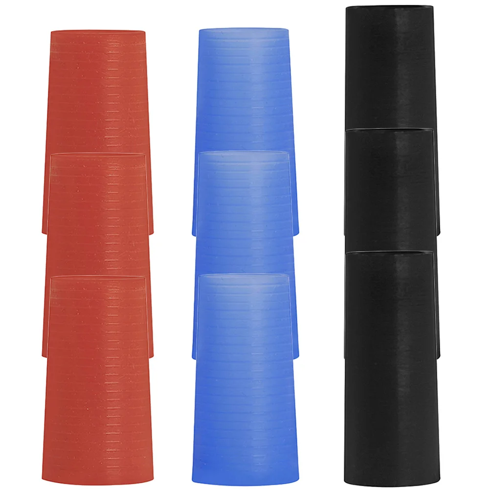 

9pcs Saxophone Accessories Curved Neck Sleeve Replacement Safe Material Portable Practice Tool Red Black