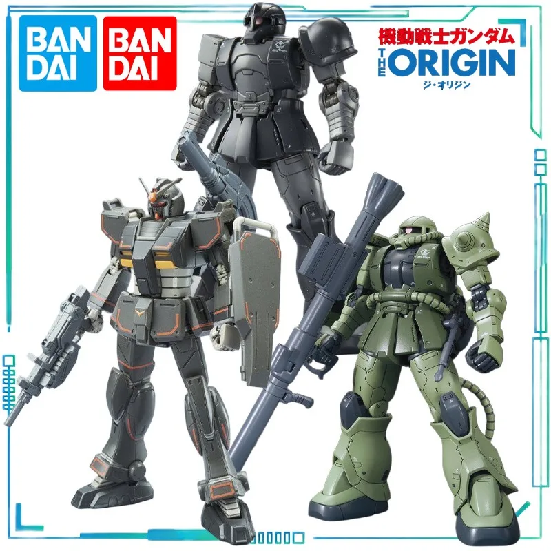 

BANDAI Genuine HGGTO Series Ordinary Version MS-06 Zagu II C-type C5 Type，RX-78-01 N，MS-05 Zagu I Assemble The Model Collect