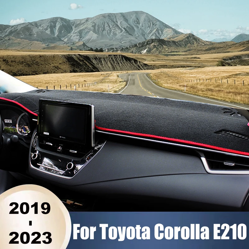 

Для Toyota Corolla E210 2019 2020 2021 2022 2023 2024 гибридный чехол на приборную панель автомобиля, избегайте света, коврик от солнца, ковер с защитой от УФ-лучей