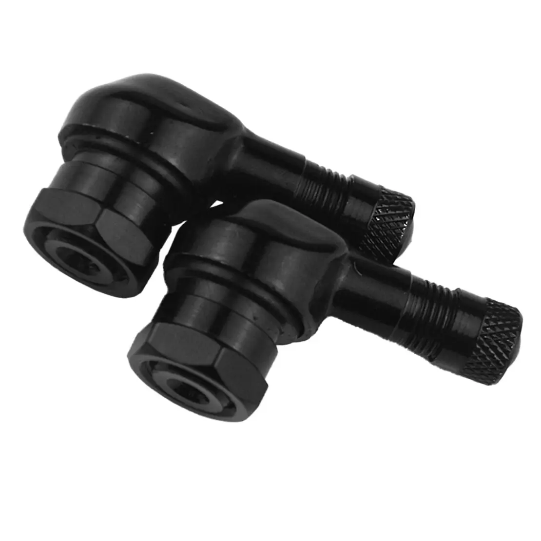 

1 Pair Universal Motorcycle CNC Aluminum Alloy Black 90 Degree Angle Wheel Tire Stem Tubeless Valve
