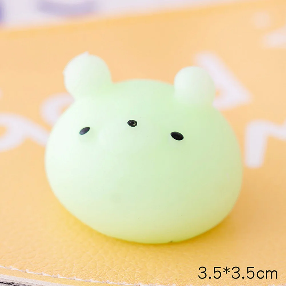 Pegamento suave TPR para apretar, juguetes para aliviar el estrés, juguetes sensoriales de estilo aleatorio de dibujos animados, Mini elástico portátil suave para niños, regalos de vacaciones