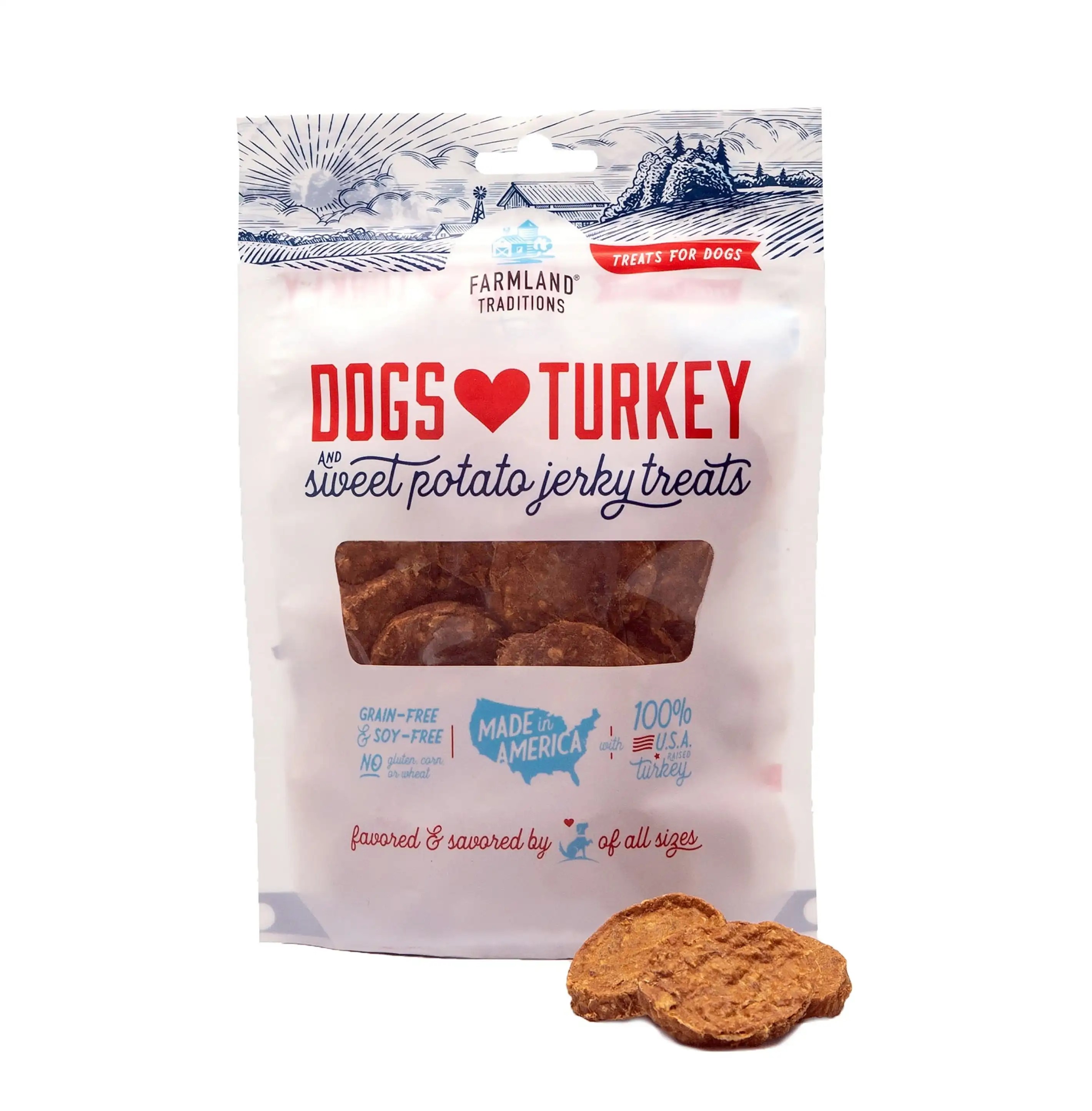 

Dogs Love Turkey & Sweet Potato Jerky Treats 16oz