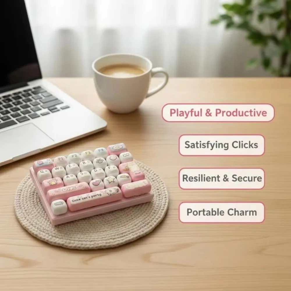 26 Key Mechanical Keyboard Keychain Mini Keyboard Cute Pendant Finger Press Novelty Charms Creative Design Mechanical Keyboard