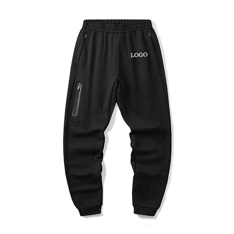 

Custom LOGO autumn and winter feet pants men's cotton polyester high-quality knitted pants loose sports casual warmth.