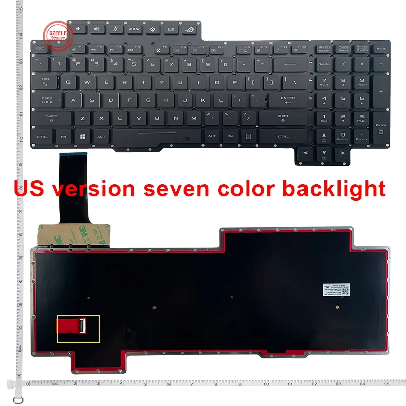 

US New RGB Backlit Keyboard for ASUS ROG 2 2S G703 G703V G703VI G703GS G703GI