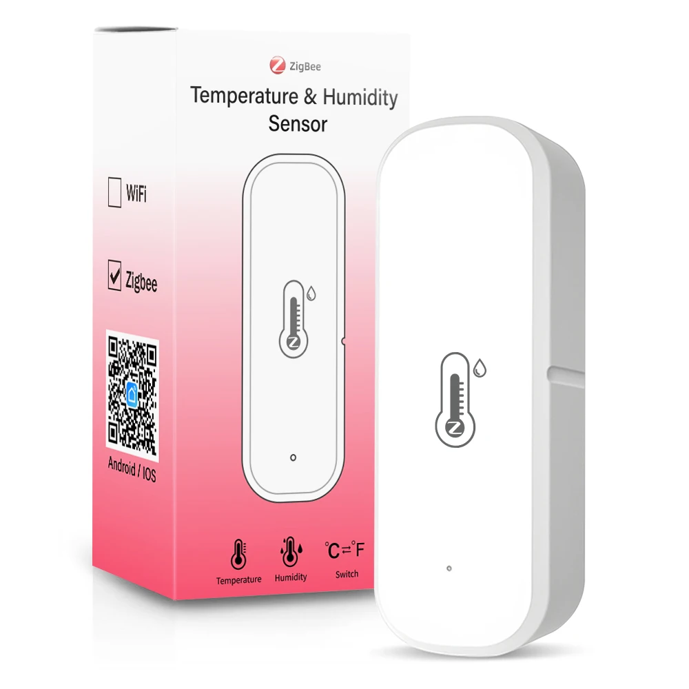 5/3/1pcs Tuya Zigbee สมาร์ทอุณหภูมิและความชื้นเซนเซอร์แบตเตอรี่ Smart Home Security ทํางานร่วมกับ Alexa Home