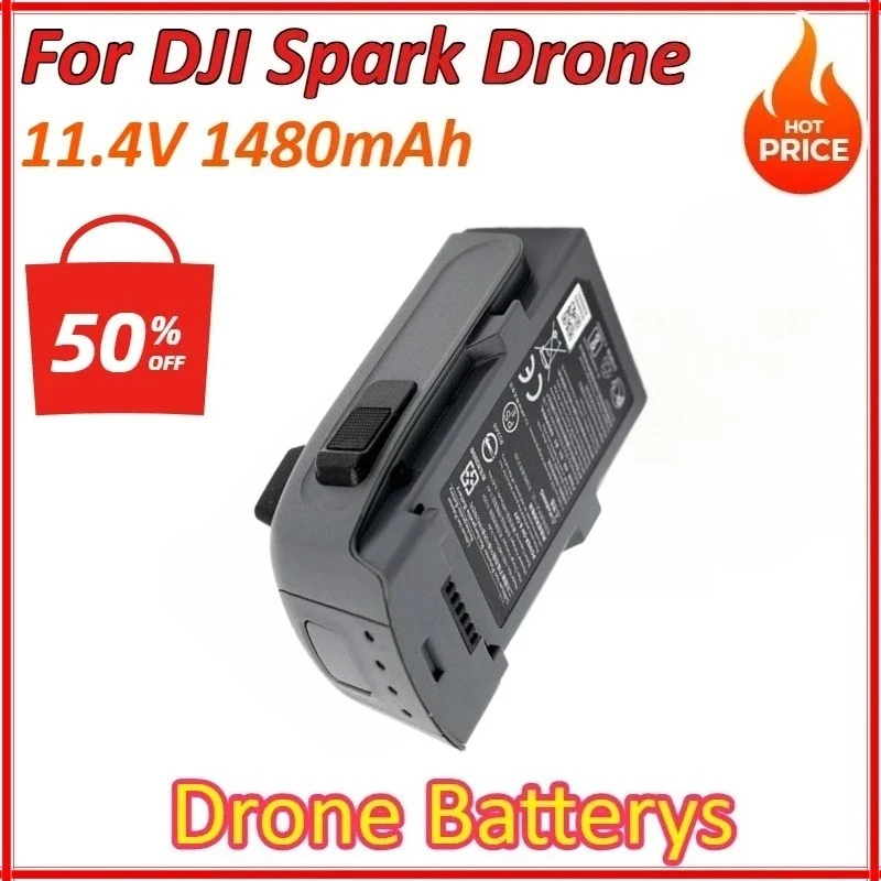 

High Quality Drone Batterys for DJI Spark Drone 11.4V 1480mAh UAV Newly Upgraded Replacement Batteries Accessories