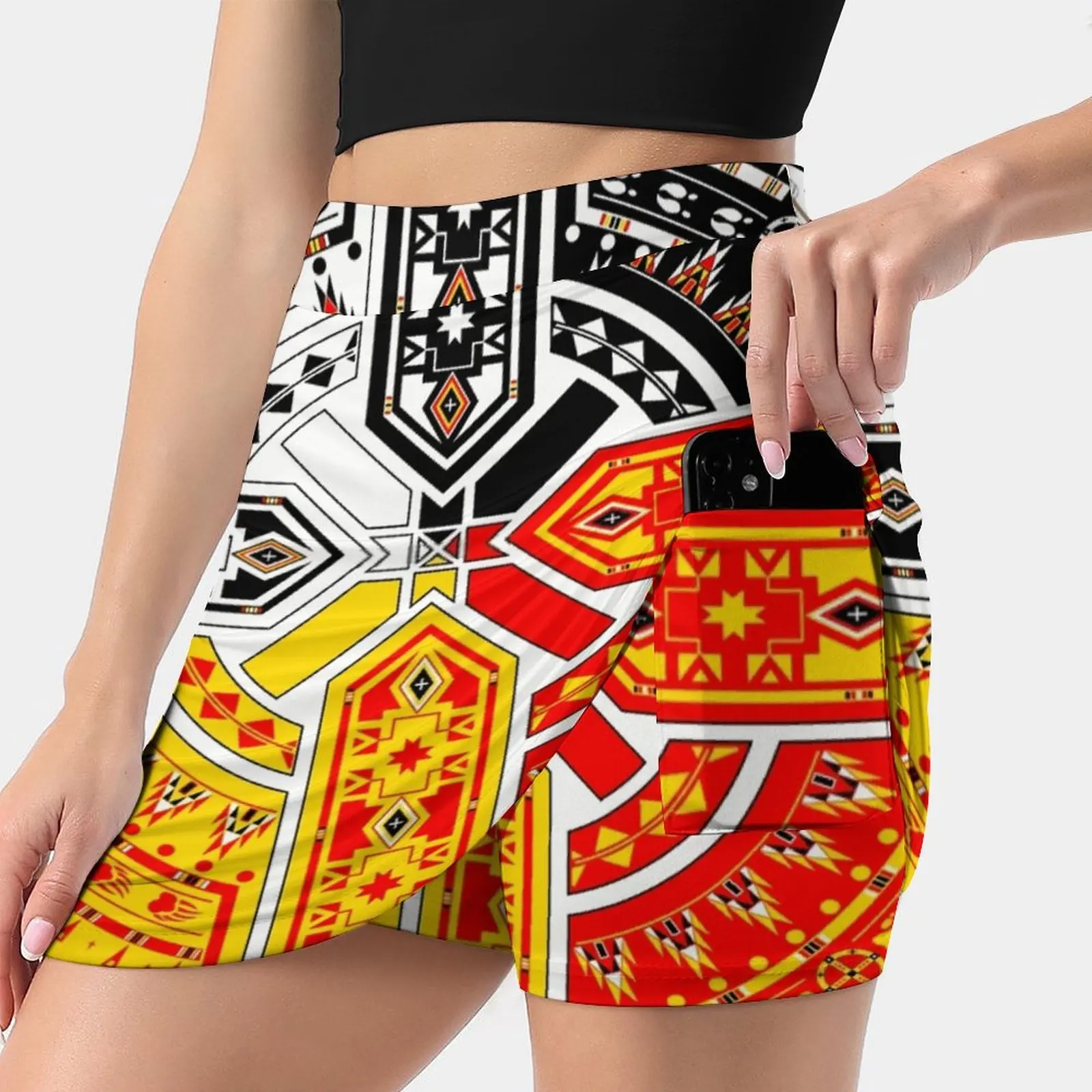 The Four Direction Women's skirt Aesthetic skirts New Fashion Short Skirts Melvin War Eagle Designs The Four Directions Nature