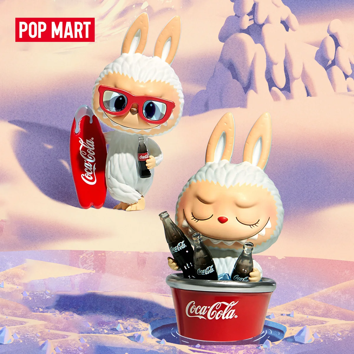 POP MART THE MONSTERS COCA-COLA Seria figurek 1PC/10PCS POPMART LABUBU Pudełko z niespodzianką