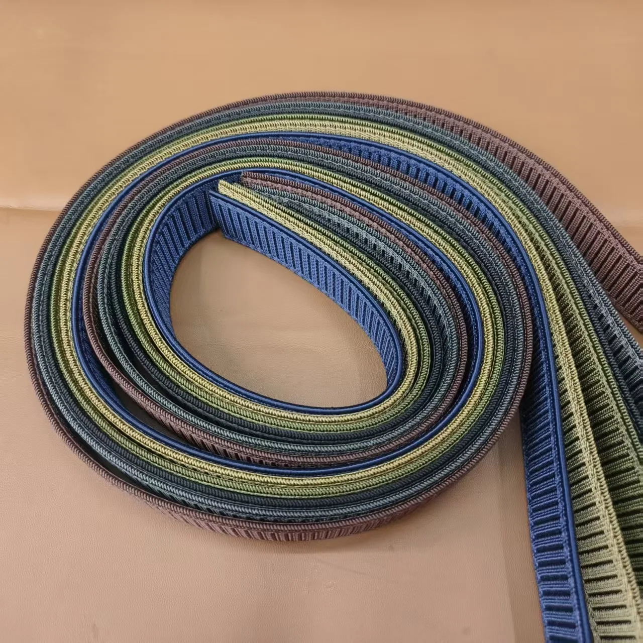 34mm Thick Tank Nylon Woven Elastic Waistband with Extended 110-130cm Shoulder Strap Durable Casual Adjustable Waist Belt