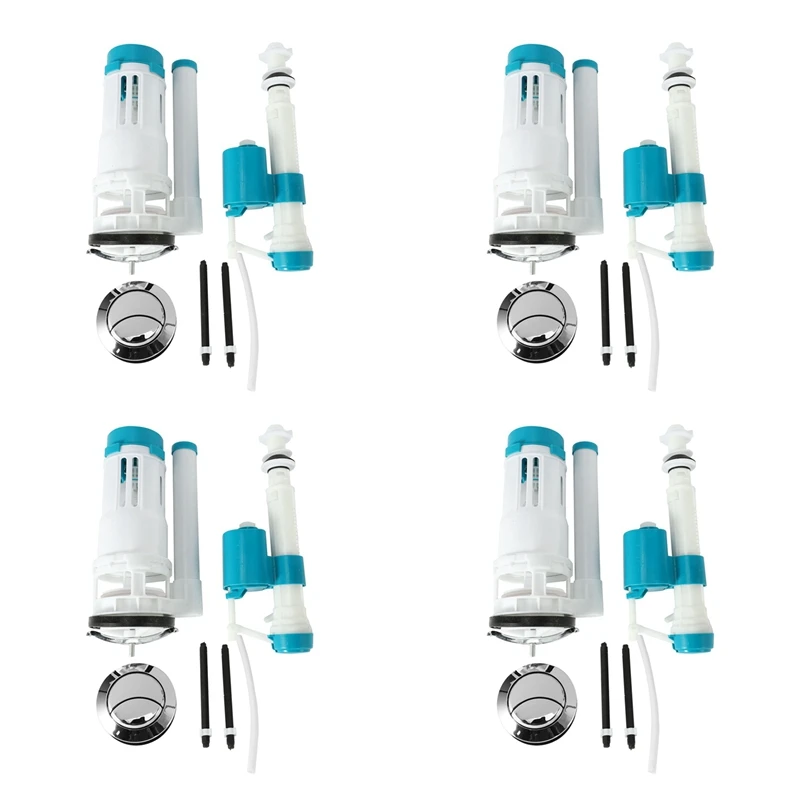 4X Marine Double Toilet Accessories Set Outlet Valve Old Fashioned Single Drain Valve Water Tank Fittings