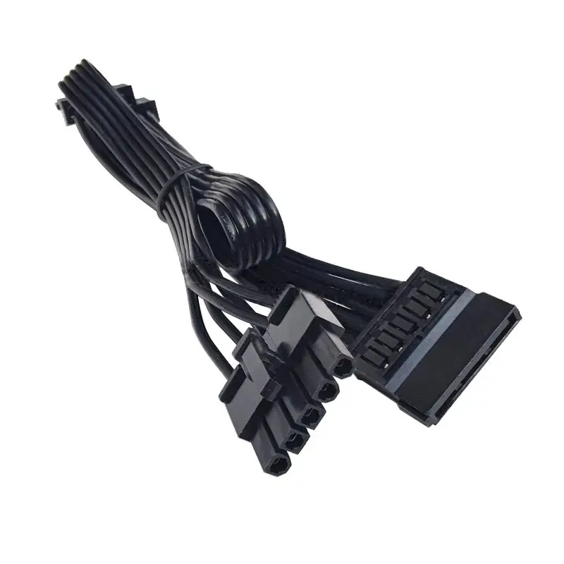 5Pin to 3 SATA Male Straight SSD HDD Hard Drive Disk Power Cable for Cooler Master V850 V1000 V1300 PLATINUM Full Modular Power