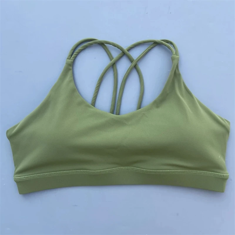 Soutien-gorge de fitness pour femme, sous-vêtement résistant, doux, haute résistance, serré, haut de sport, WagTraining, Gym Yoga, avec coussretours de poitrine