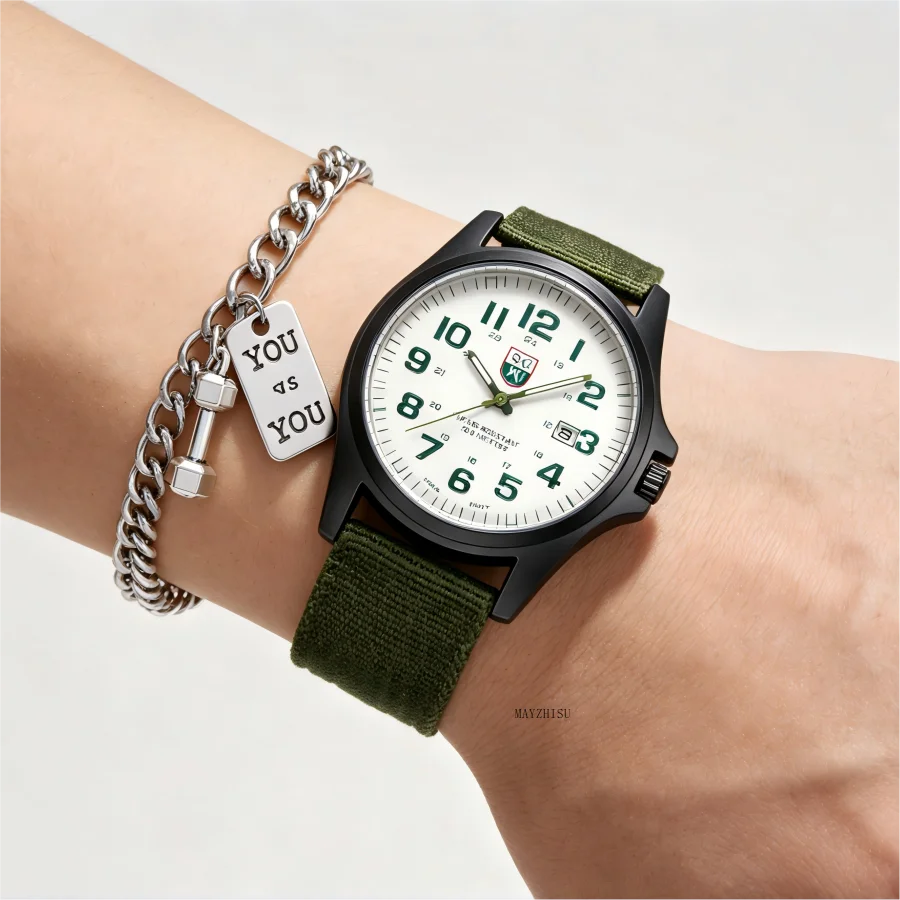 Fashion Men Watches Military Men's Quartz Watches Luminous Calendar Luxury Brand Waterproof Wristwatch for man male
