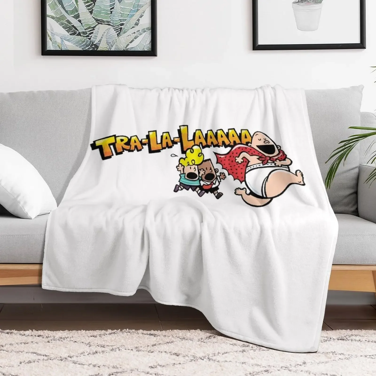 Tra la laa captain underpants merchandise Throw Blanket for babies Heavy Blankets For Sofas Blankets