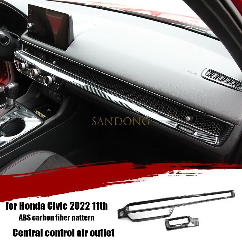 

Для Honda Civic 2022 11-го поколения Автомобильный Интерьер Передняя панель кондиционирование воздуха выход центральное управление украшение