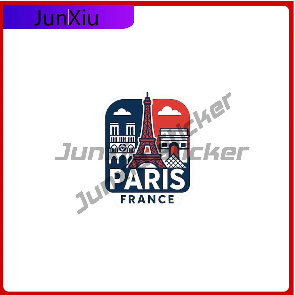 

Paris France Sticker Vinyl Die-cut Decal Scratch-proof City Skyline Landmark Design Camper Window Phone Trunk Windshield Decals