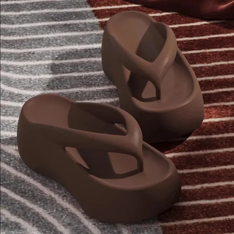 House Slipper Home Hotel Shoe Flat Summer Flip Flop Women Platform Cloud Outdoor Indoor Soft Sandal Slides Ladies EVA 2025 NEW